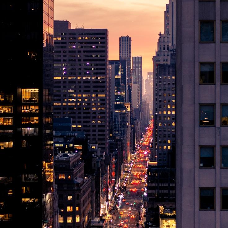 Sunset outdoors in France